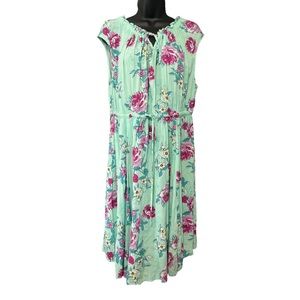 Mini Challis Tie-Front Skater Dress Size 2